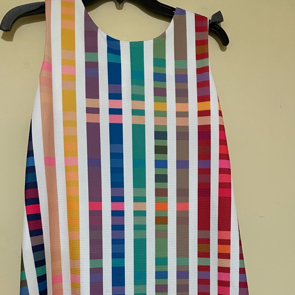 Ronni Nicole Beautiful Rainbow Stripped Dress